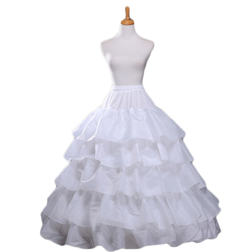 4 Hoop Crinoline Petticoat For Wedding Crinoline Dress Wedding Accessories Bridal Underskirt For Ball Gown