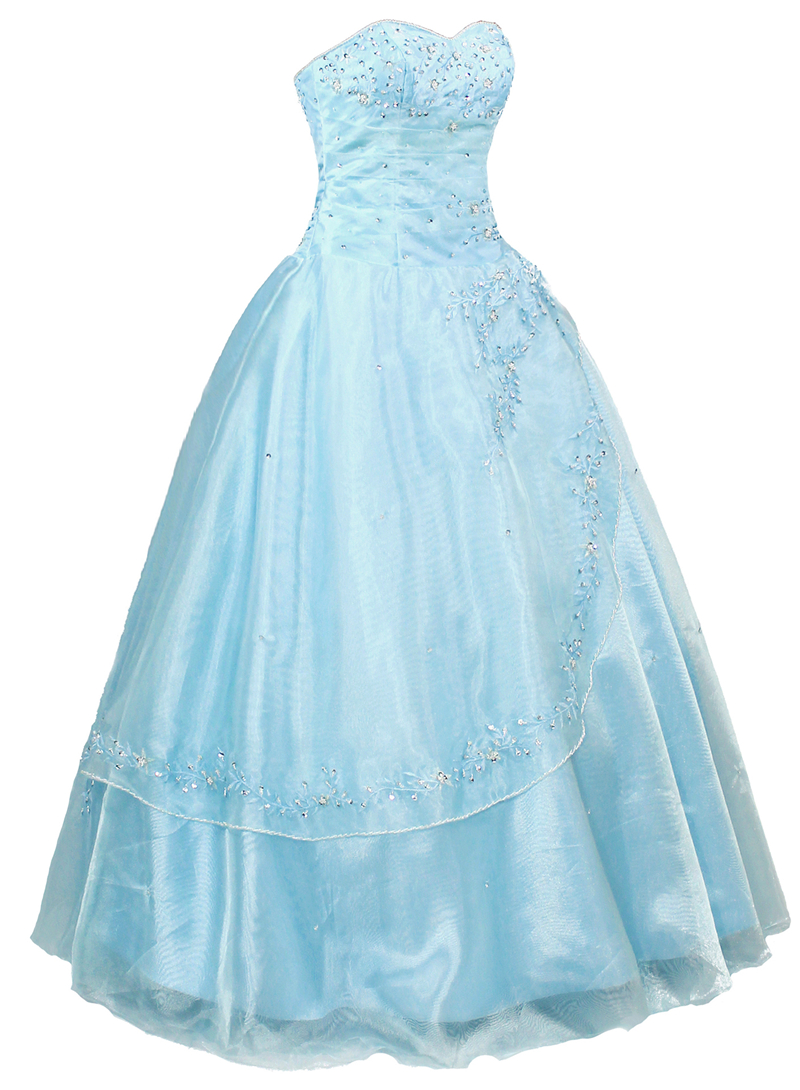 Brilliant Long Light Blue Prom Dresses Featuring Sweetheart Neckline -- Sexy Ball Gown Formal Dress, Party Dresses