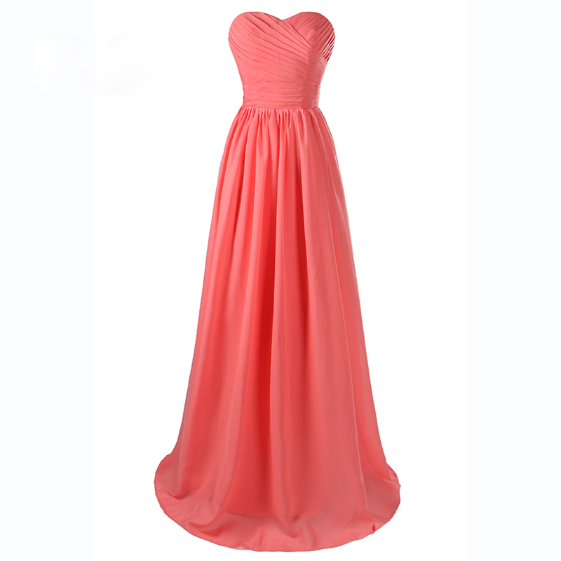 white christmas dresses Long One Shoulder Gown by Poly USA 6678 Coral / S main image 1