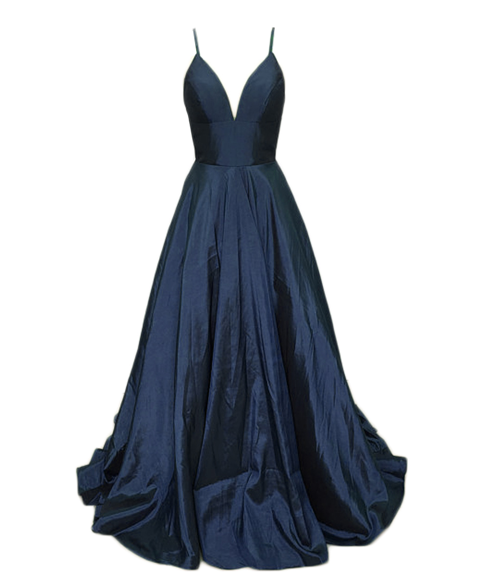 Sexy Navy Blue Bridesmaid Dress,floor Length A Line Dark Blue Bridesmaid Dresses,elegant Long Prom Dresses Party Evening Gown