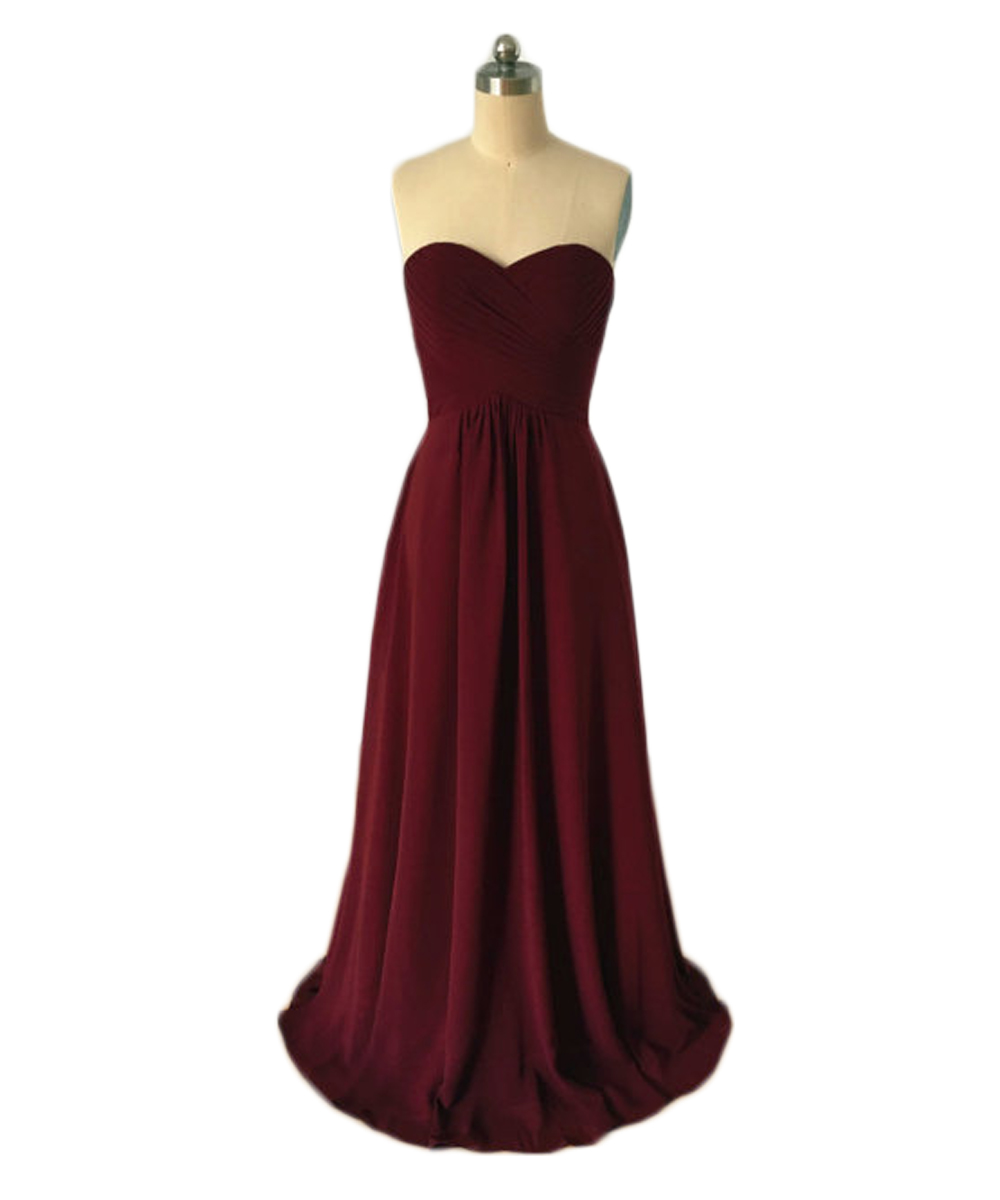 Burgundy Bridesmaid Dress,floor Length A Line Burgundy Bridesmaid Dresses,elegant Long Prom Dresses Party Evening Formal Gowns