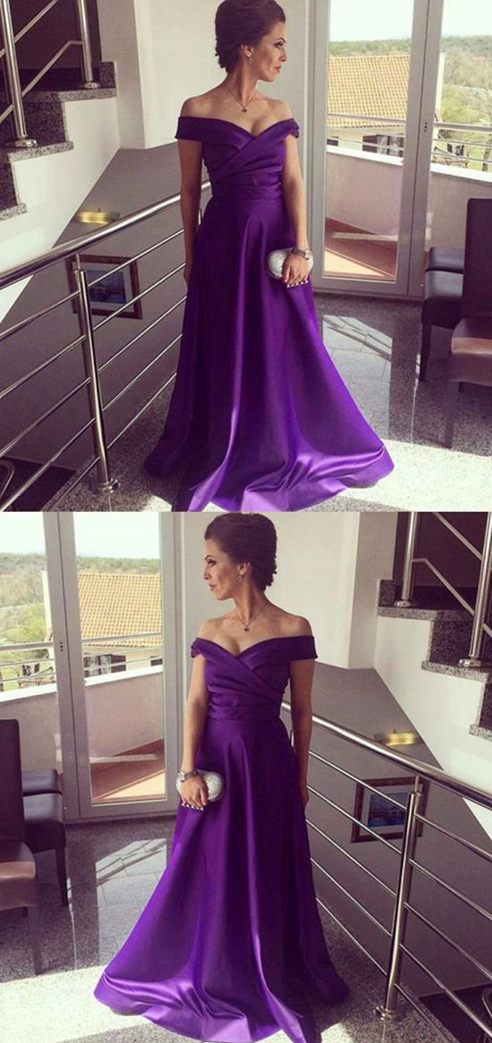 Long Purple Prom Dresses