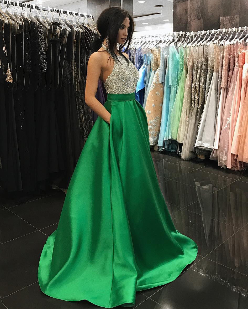 halter top formal dresses