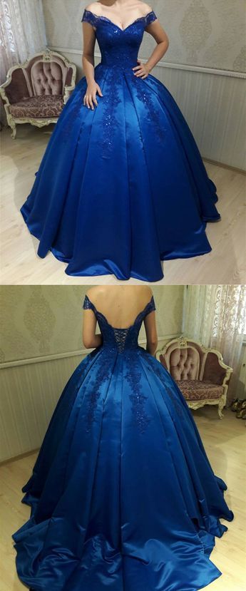 royal blue red carpet dresses