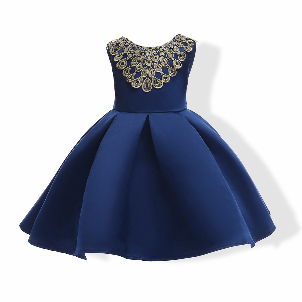 2018 Blue Flower Girl Dresses For Wedding And Party