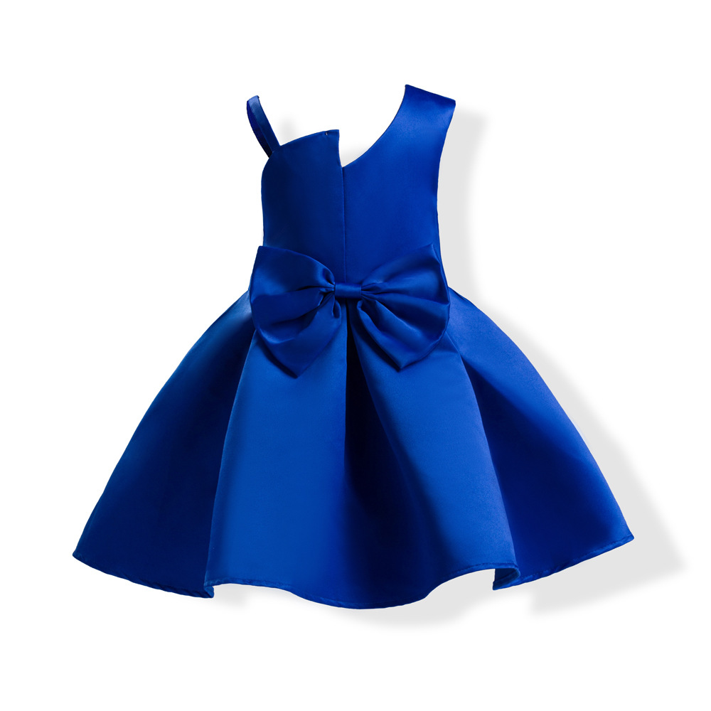 Blue Flower Girl Dress,girls Dresses For Party And Wedding,first Communion Dresses For Girls,ball Gowns For Girls