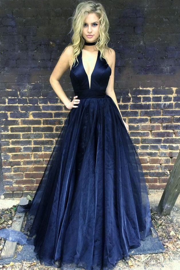 sexy navy blue dress