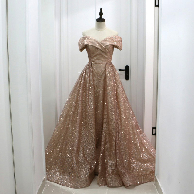 elegant rose gold dress