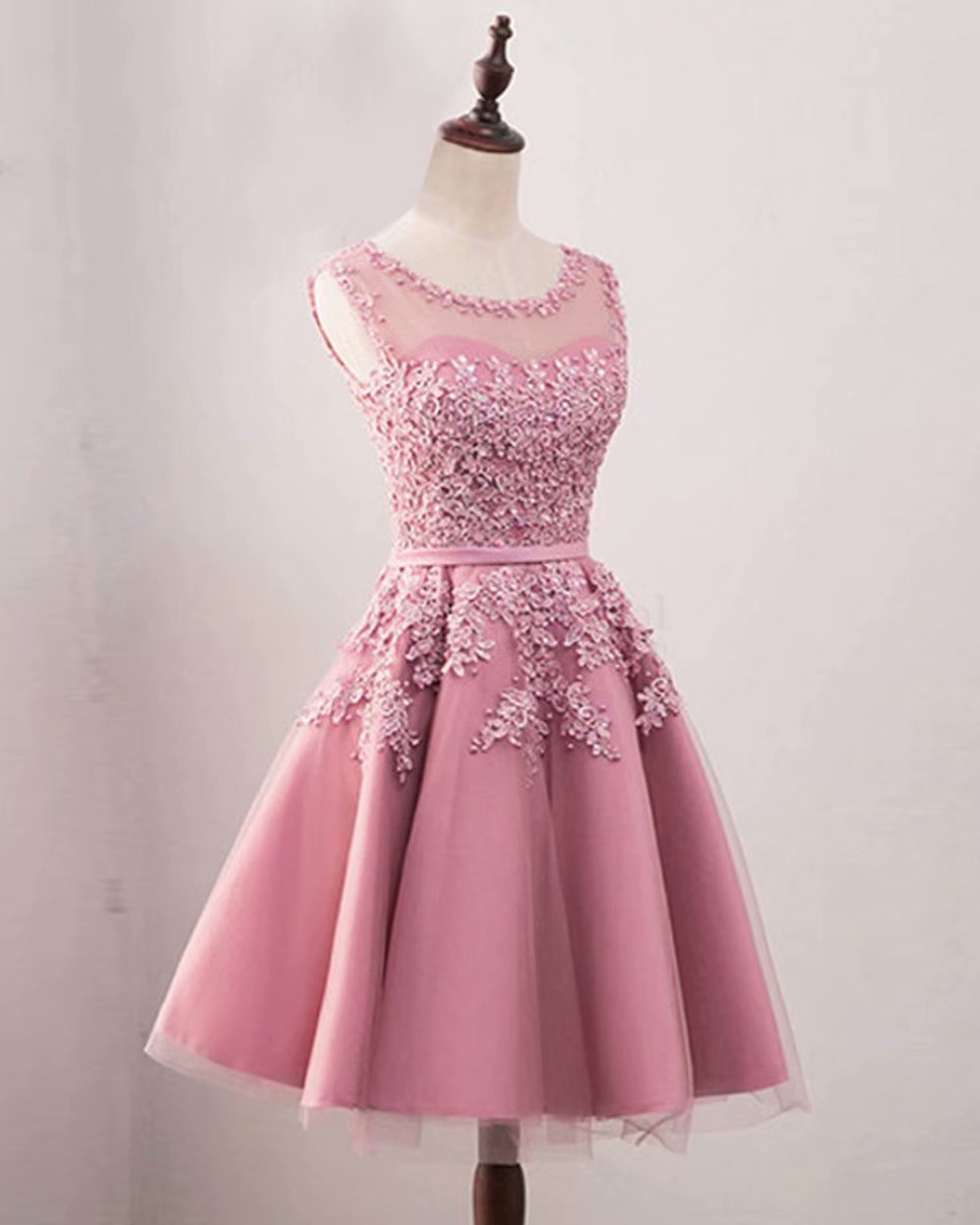 pink short prom dresses 2019