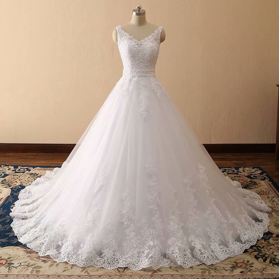 Ball Gown Wedding Dresses, Lace Bridal Dresses, Tulle Bridal Dress, Wedding Dress, Fashion Wedding Gown, Ball Gown Bridal Dress, White Wedding