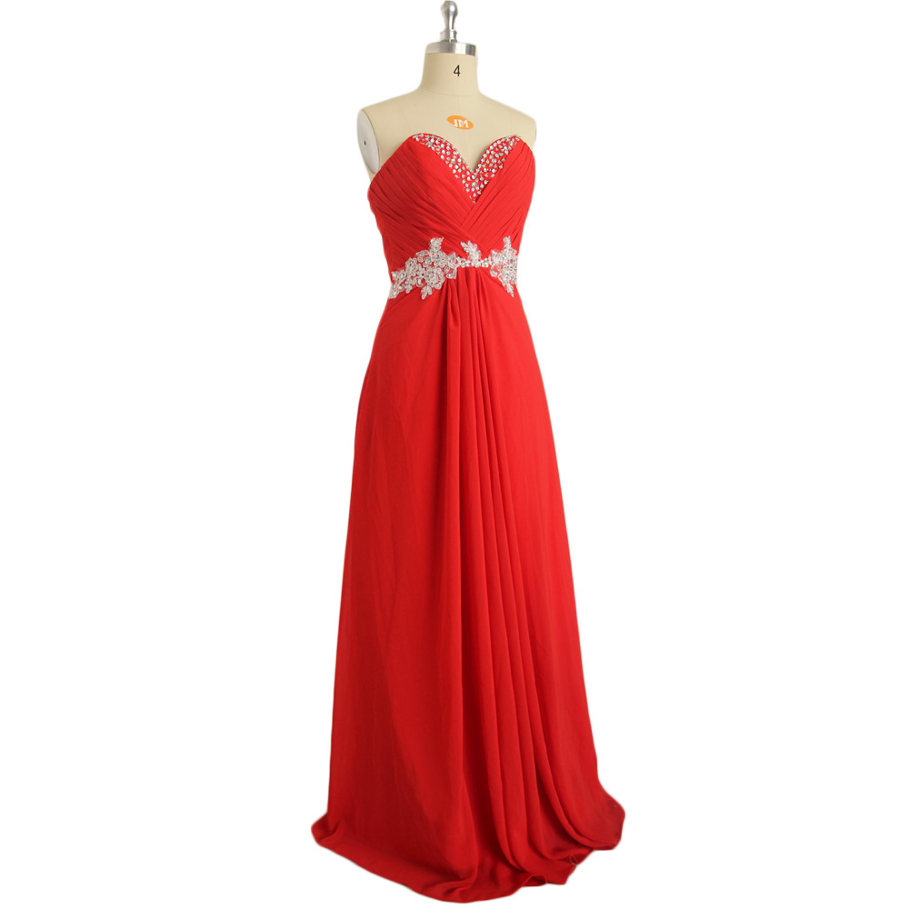 2019 Red Prom Dresses,long Strapless Prom Dresses,a Line Chiffon Evening Dresses ,long Appliques Prom Dresses,dresses Party Evening,sexy Evening