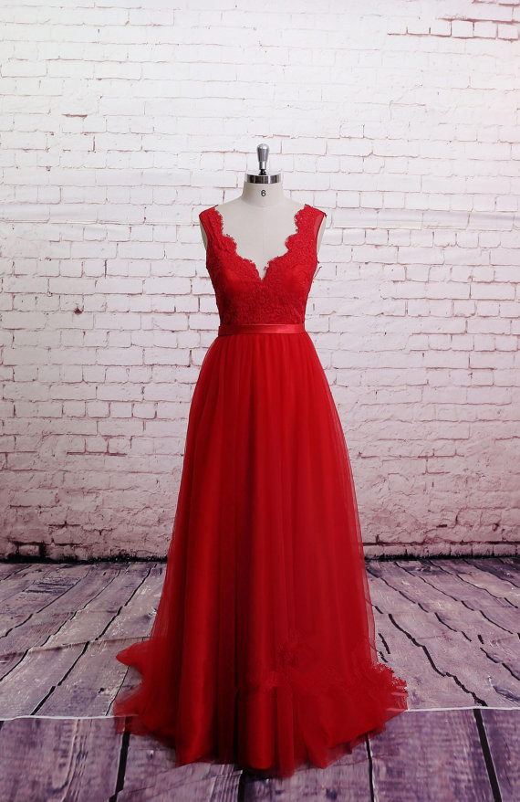 Sexy Red Backless Wedding Evening Dresses With Court Train Long Elegant Prom Dresses 2016 Real Photo Women Party Dresses Formal Gowns
