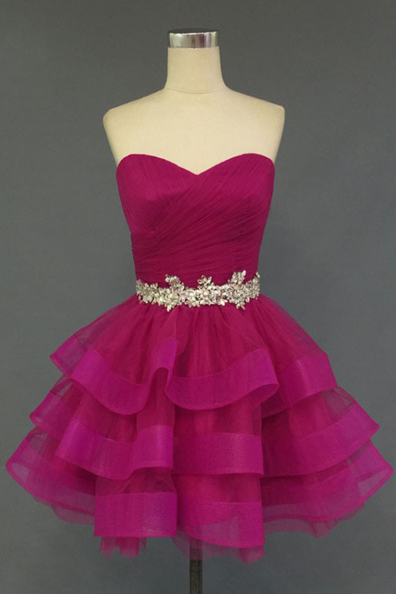 fuschia cocktail dress