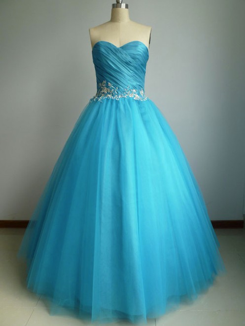 2019 Evening Dress,quinceanera Dresses,ball Gown Evening Dresses,sweet 16 Dresses,blue Tulle Prom Dresses, Formal Evening Gowns, Party