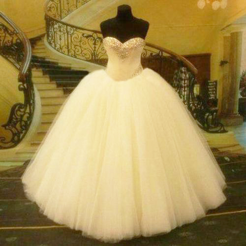 Wedding Dress, Wedding Dresses,ball Gown Wedding Dress, White Wedding Dress, Tulle Wedding Dresses