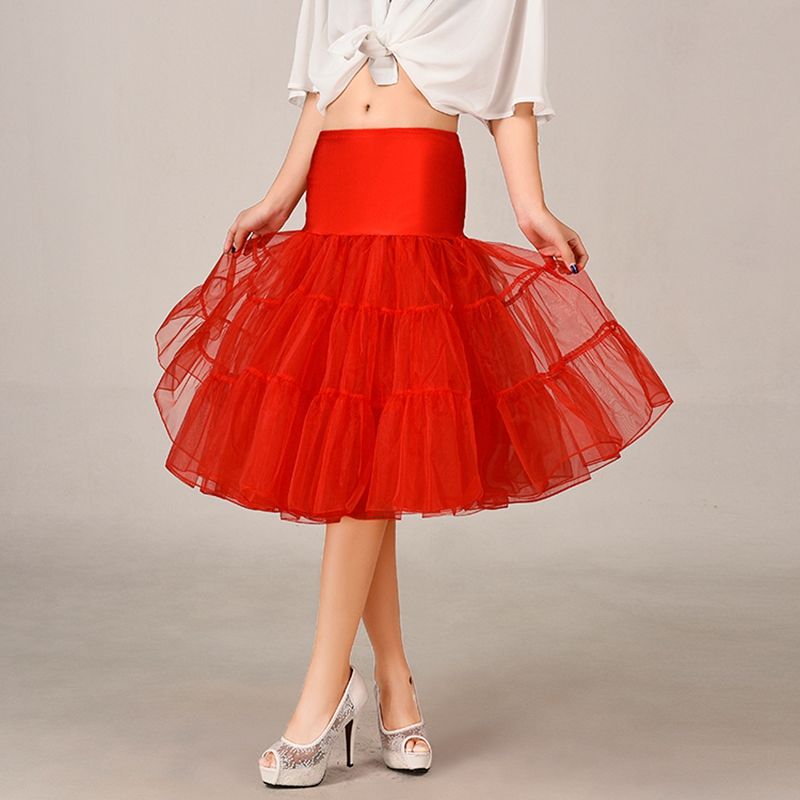 Red New Short A Line Petticoat Crinoline Underskirt Tutu Skirts Dance Wedding Dress Skirt Slips
