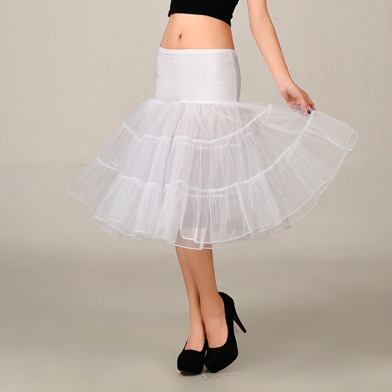 2016 White Wedding Petticoat Summer Dress Mini A Line Skirts Crinoline Underskirt Tutu Skirts Petticoats For Wedding Dress 