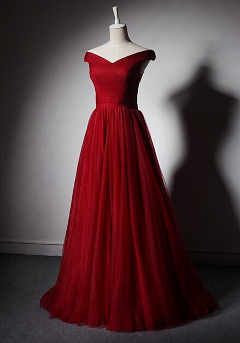 burgundy prom dresses 2016 Burgundy Prom Dresses,2016 Prom Dresses,v Neck Prom Dresses,tulle Prom Dresses,sexy Prom Dresses,dresses For Prom , Sexy Prom Dresses,dresses