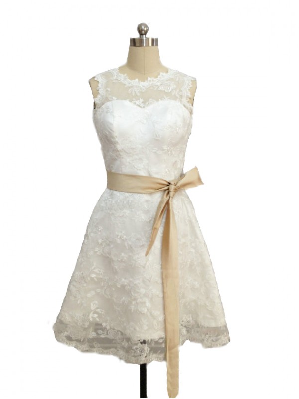 Elegant High Quality Short Length White Prom Dresses, Sheer Neck Lace Prom Dresses, Short Prom Dress, Mini Prom Dress, Homecoming Dress