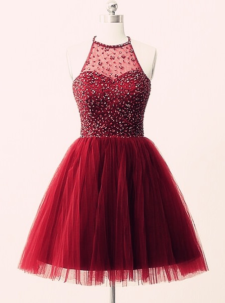 2016 Elegant Burgundy Short Prom Dresses, Burgundy Prom Dresses,burgundy Evening Dresses , Sexy Formal Prom Dresses,dresses Party Evening,sexy