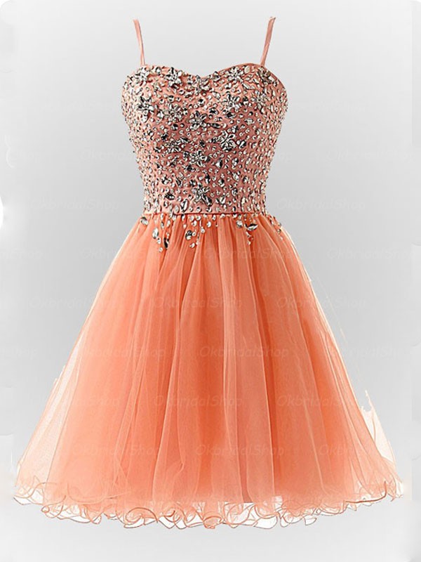 Mini Orange Evening Dress , Graduation Dresses 2016,party Dresses,evening Dresses, Short Prom Dress 2016