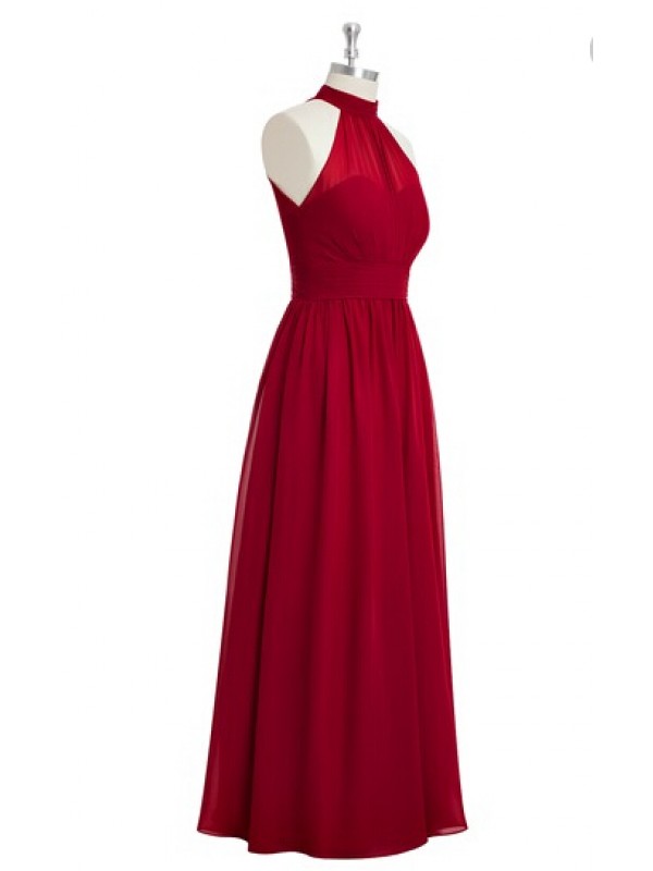 Prom Dress,chiffon Prom Dress,halter Prom Dresses,long Elegant Prom