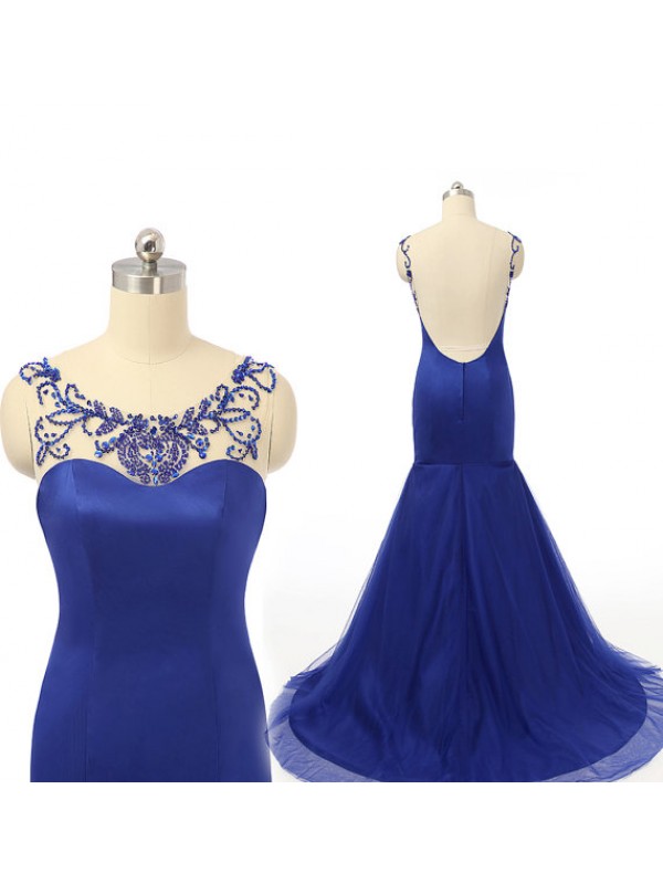 Prom Dress,royal Blue Prom Dress,backless Prom Dress,sexy Evening Gowns,party Dress,mermaid Prom Dress,long Prom Dresses,2016 Prom Dresses,prom