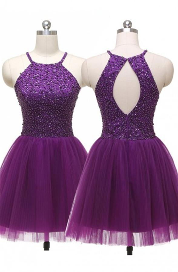 Prom Dress,homecoming Dresses,tulle Prom Dress,purple Prom Dresses,short Prom Dresses,cocktail Dresses, Custom Made Prom Dresses,sexy Prom