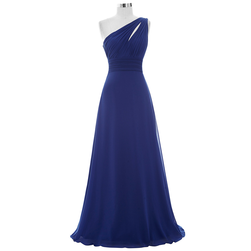 One Shoulder Royal Blue Bridesmaid Dress,floor Length A Line Royal Blue Bridesmaid Dresses,elegant Long Prom Dresses Party Evening Gown
