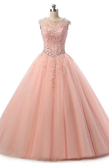 Sexy Blus Pink Wedding Evening Dresses Lace Applique Tulle Long Elegant Prom Dresses 2017 Real Photo Women Party Dresses Formal Gowns