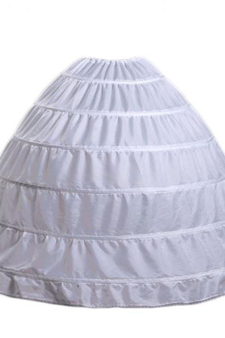 6 Hoops Wedding Petticoat Tulle Crinoline Ball Gown Bridal Underskirt Wedding Accessories