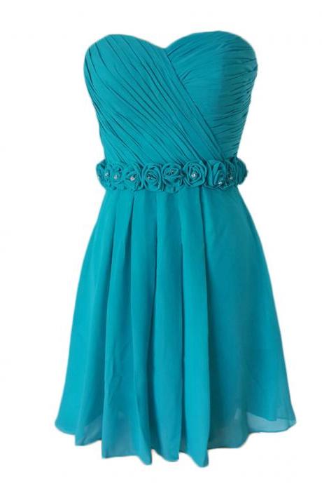 Turquoise Homecoming Dresses,short Prom Dress, Graduation Dresses 2018,short Party Dresses, Short Prom Dress With Belt