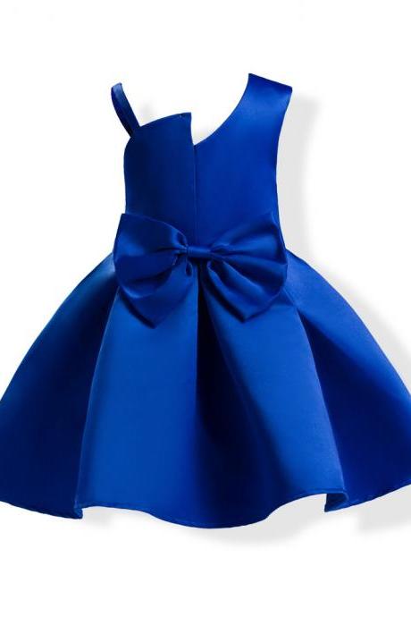 Blue Flower Girl Dress,girls Dresses For Party And Wedding,first Communion Dresses For Girls,ball Gowns For Girls