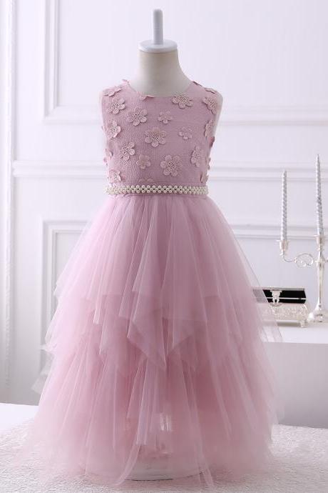 Pink bridesmaid clearance dresses child