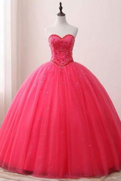 Fuschia Quinceanera Dresses Sexy Sweet 16 Dress Debutante Gowns Dress Formal Prom Gown