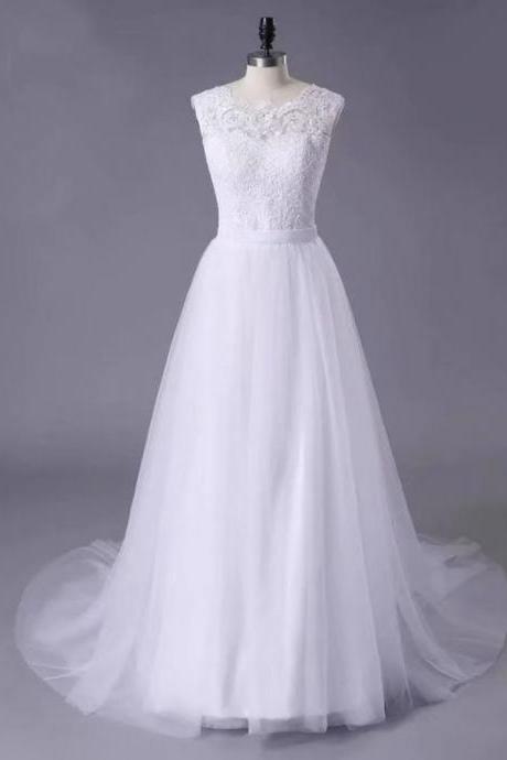 Lace Wedding Dress, Strapless Wedding Dress, 2019 Wedding Dresses, Wedding Dress, Court Train Wedding Dress,tulle Wedding Dress, Real Photo