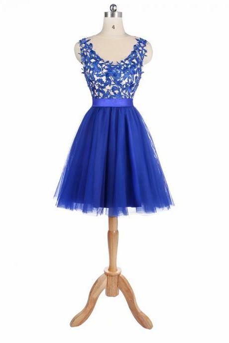 Elegant A Line V Neck Short Prom Dresses with Appliques Beads Formal Dress Evening Party Dresses Prom Gown
