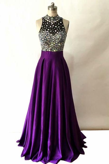 Prom dresses, purple evening dress, prom gwons,party dresses, sexy evening dresses, cheap prom dresses