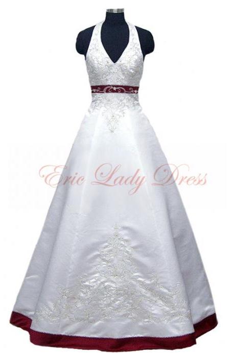 2015 Wedding Dresses,burgundy Wedding Dresses, 2015 Satin Wedding Dresses,plus Size Wedding Dresses,wedding Gowns,bridal Gowns