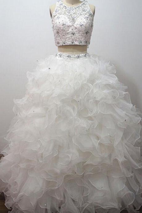 Wedding Dress, Wedding Dresses,2 Piece Wedding Dresses, Ball Gown Wedding Dresses,custom Made Wedding Dresses