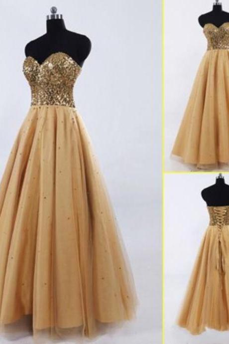 2019 Luxury Gold Quinceanera Dresses Ball Gown For 15 Years Prom Party Dress Custom Prom Gowns Sweet 16 Dresses