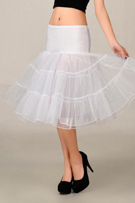 2016 White Wedding Petticoat Summer Dress Mini A Line Skirts Crinoline Underskirt Tutu Skirts Petticoats For Wedding Dress 