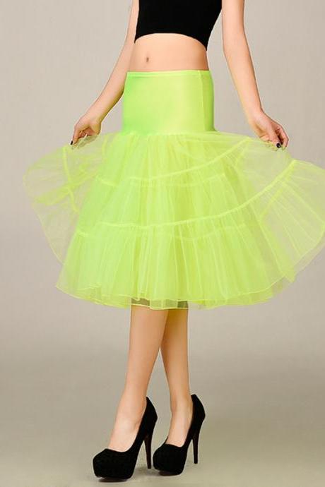 2016 Wedding Petticoat Summer Dress Short A Line Crinoline Underskirt Sage Green Petticoats For Prom Dresses Tutu Skirts