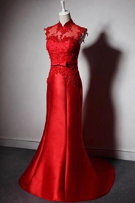 2016 prom dresses,high Neck Dress,red prom dresses,Mermaid Prom Dresses,Satin prom dresses,sexy prom dresses,Dresses For Prom , sexy prom dresses,dresses party evening,sexy evening gowns,formal dresses evening,elegant long evening dresses