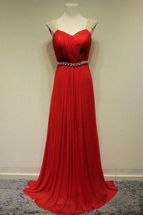 Prom Dress,Red Prom Dresses,Sexy Backless Beaded Prom dresses,Custom Made Prom Dress,Long Elegant Prom Dresses,2016 Prom Dresses,Prom Dresses