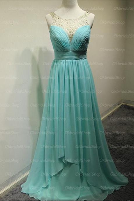 Elegant Long Blue Backless Prom Dresses, Long Prom Gowns, Bridesmaid Dresses, Wedding Party Dresses