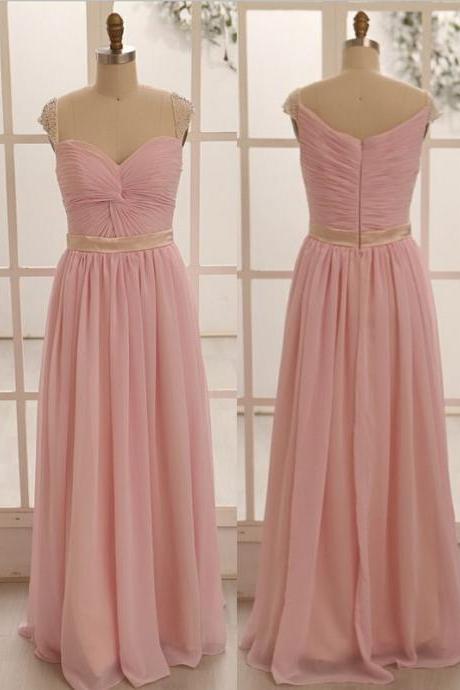 Pink Prom Dresses,long Elegant Prom Dresses,chiffon Prom Dresses,sexy Prom Dresses,dresses For Prom , Sexy Prom Dresses,dresses Party