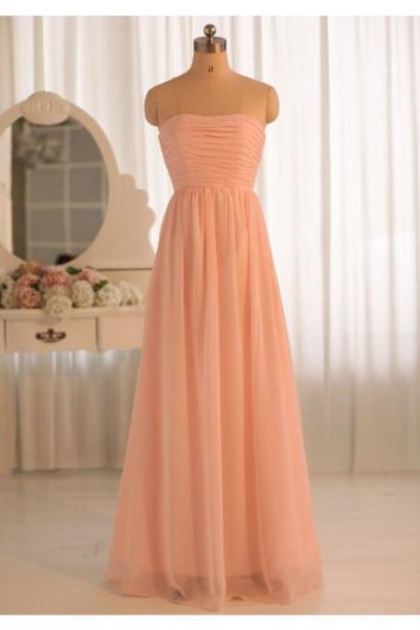 Prom Dress,prom Dresses 2016,champagne Prom Dress,strapless Prom Dress,sexy Evening Gowns,party Dress,chiffon Prom Dress,long Prom Dresses,2016