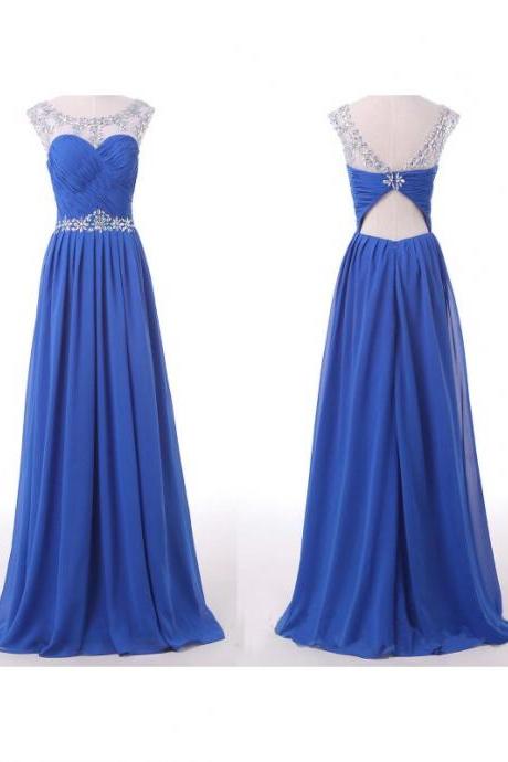 Prom Dress,Prom Dresses 2016,Blue Prom Dresses,A Line Prom Dress,Sexy Evening Gowns,Party Dress,Chiffon Prom Dress,Long Prom Dresses,2016 Prom Dresses,Prom Dresses