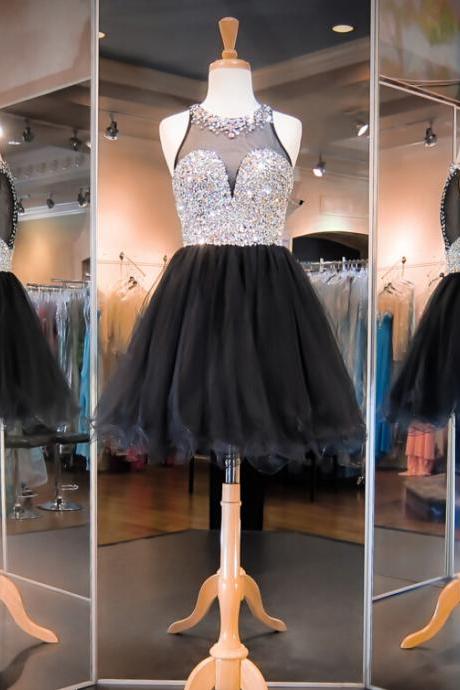 2016 Elegant Black Short Prom Dresses, Black Prom Dresses,black Evening Dresses , Sexy Formal Prom Dresses,dresses Party Evening,sexy Evening